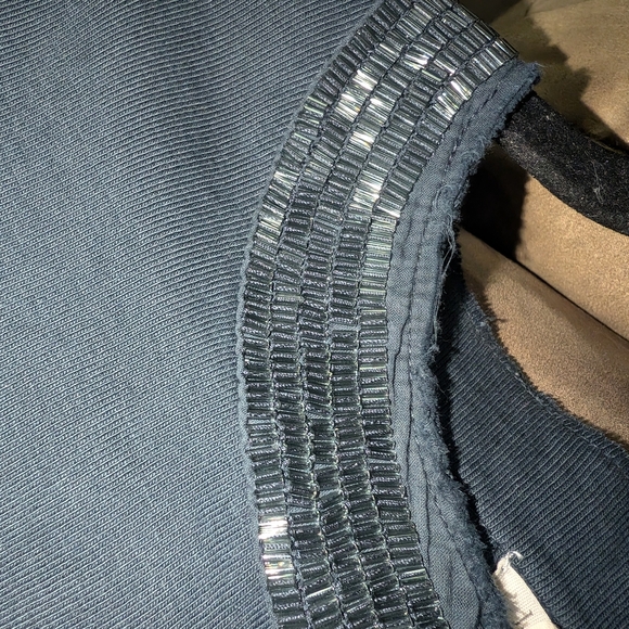 J. Crew Navy Women's Cardigan with Beaded Detail - Picture 3 of 8